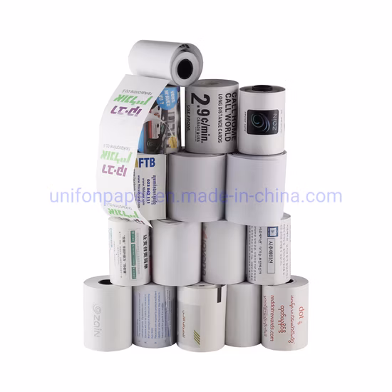 Hersteller maßgeschneiderter BPA-freier 57-mm-80-mm-Thermopapierrollen in Malaysia